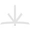 Ekena Millwork Alberta Architectural Grade PVC Gable Bracket, 96"W x 64"H x 2"D x 6"F, 16/12 Pitch GBP096X64X0206ALB00 - alternate 5